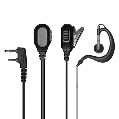 G Shape eyrnakrókur Tegund Walkie Talkie heyrnartól